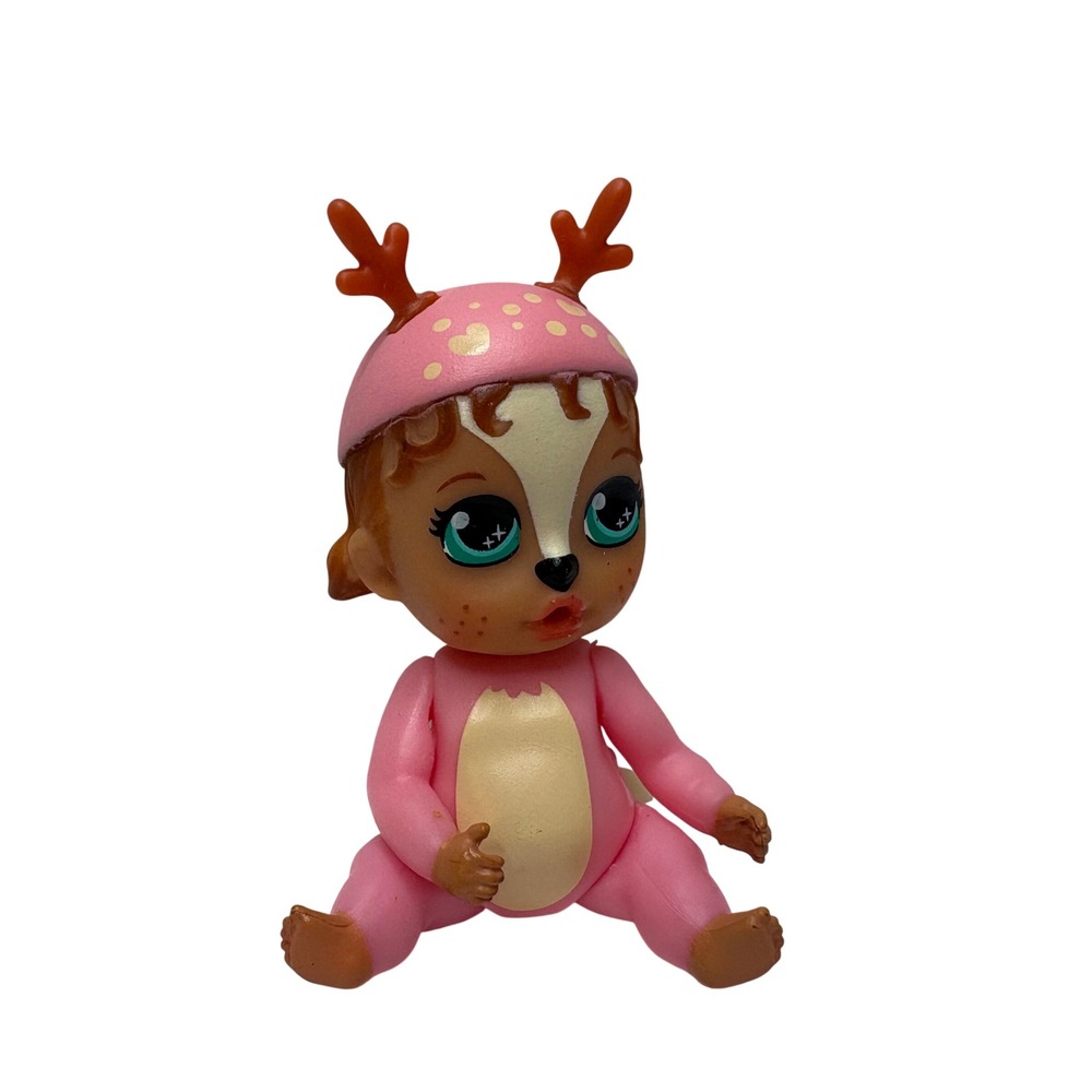 Baby Born Surprise Mini Babies Woodland Series- Pink Deer Fawn Doll Figure 2.25"